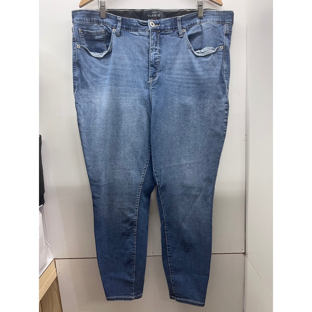 Torrid Premium Skinny Jeans Womens 24R Medium Wash High Rise Stretch Denim
